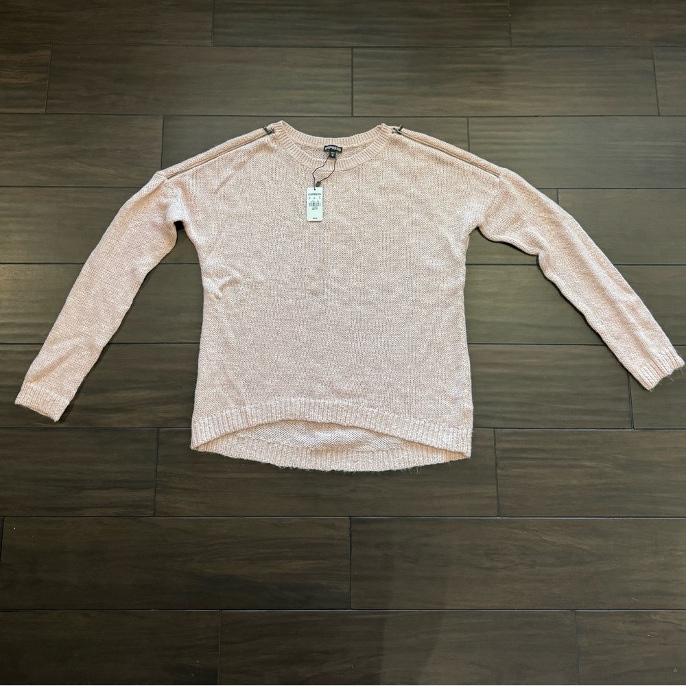 EXPRESS Zipper Shoulder Sweatshirt Size XS - NWT